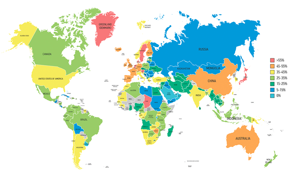 Налоговая карта мира